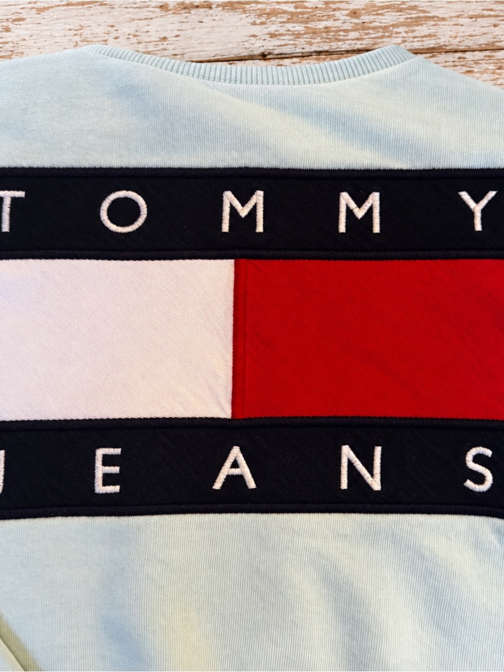 Tommy Jeans 90s Style Flag Logo Sweatshirt | Sz S
